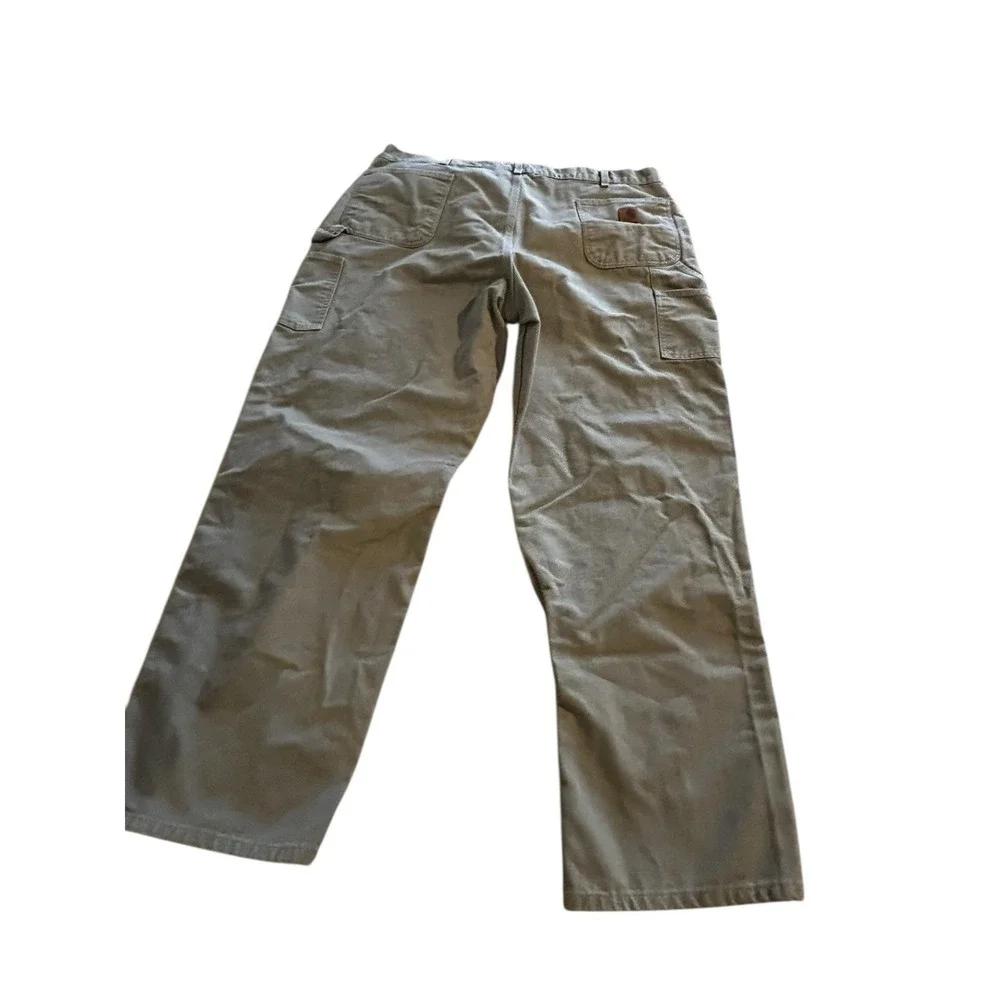 Carhartt Carpenter‎ Work Pants Mens 44x34 Dungaree Fit B11-DES  Desert Color